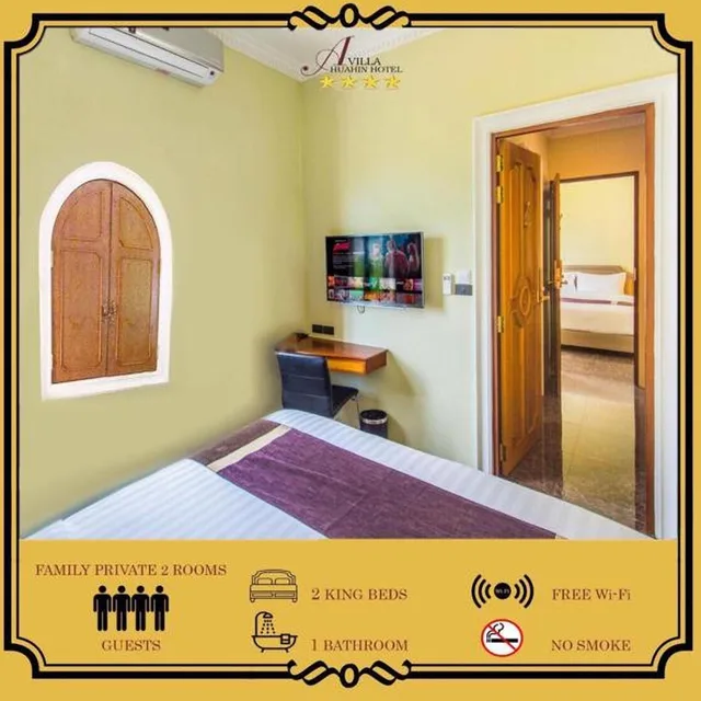 غرفة عائلية، A Villa Huahin Hotel 1/6