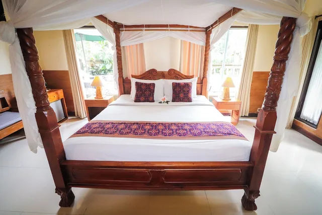 فيلا شهر العسل بسرير كوين بإطلالة على الحديقة، Villa Jj And Spa Ubud 9/10