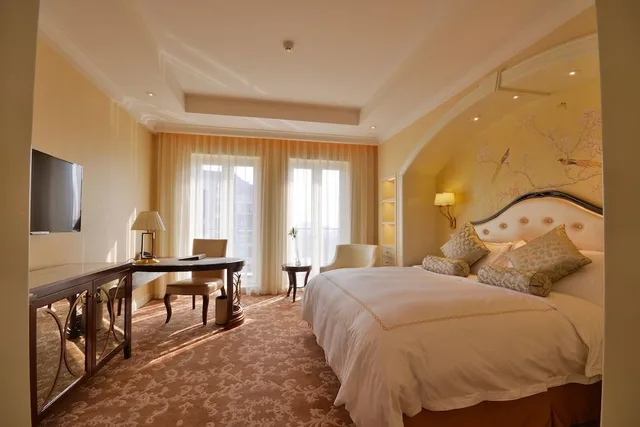 غرفة بزنس ديلوكس بسرير مزدوج، Urban Island Hotel Shanghai 1/1