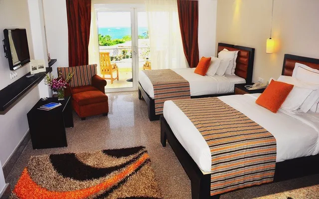 غرفة ديلوكس بسرير مزدوج بإطلالة على الحديقة، Monte Carlo Sharm Resort Spa 2/4