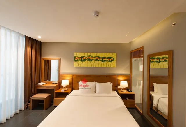 Deluxe, Double Bed, Balcony, Maple Hotel Apartment 2/4