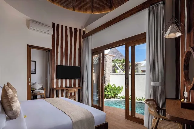 فيلا بسرير مزدوج وسريرين منفصلين بإطلالة على المسبح بغرفتي نوم، The Prime Canggu Bali 2/5