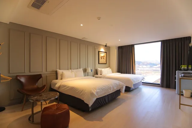غرفة ديلوكس بسريرين مزدوجين، Hotel Gite 3/7