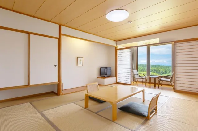 غرفة يابانية بأرضية تاتامي، KAMENOI HOTEL Aomori Makado 3/3