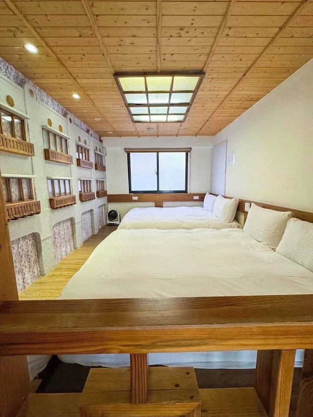 غرفة رباعية بسريرين مزدوجين، Slow Pace Tainan Hostel 1/3