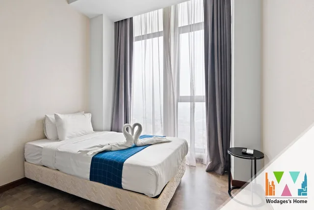 2 Bedrooms, Apartment, 1 King and 1 Single Beds, Kuala Lumpur City Center View، Expressionz KLCC by Wodages 9/10