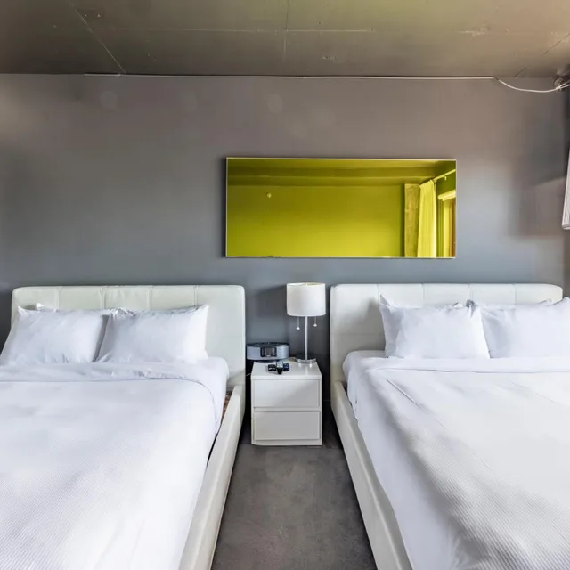 غرفة ديلوكس بسرير مزدوج أو سريرين منفصلين، Hotel Zero 1 7/9