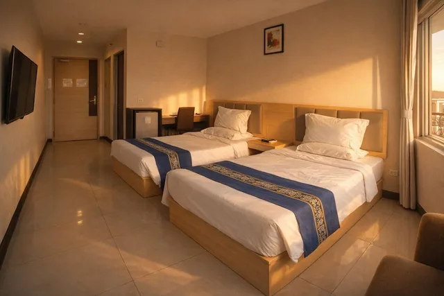 غرفة ديلوكس بسريرين مزدوجين، Extremeli Suites 6/10