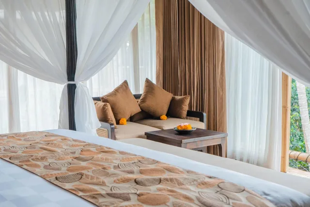 1 Bedroom, Bamboo, Villa, King Bed، Wadari Retreat Villa Ubud 9/10