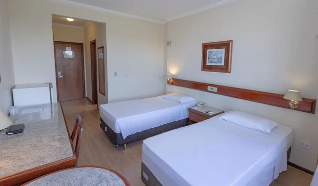 غرفة فاخرة بسريرين منفصلين، Lizon Curitiba Hotel 3/4