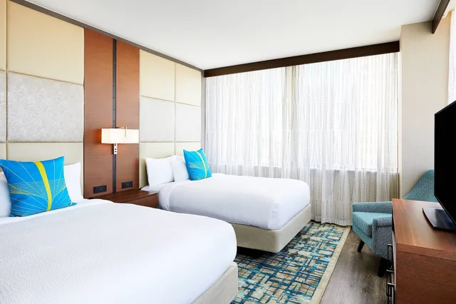 استوديو بسريرين كوين مع أريكة، Residence Inn Dallas Downtown 1/5