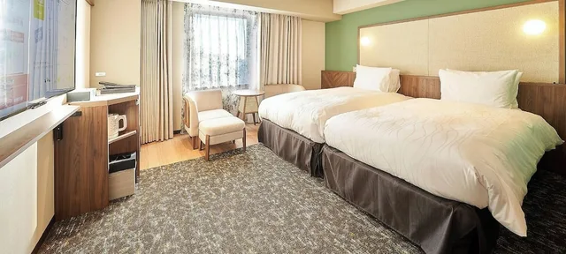غرفة مفردة بسريرين منفصلين للمدخنين، Keisei Richmond Hotel Tokyo Kinshicho 3/6