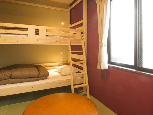 غرفة بسريرين منفصلين، Guest House Rojiura - Hostel 1/1