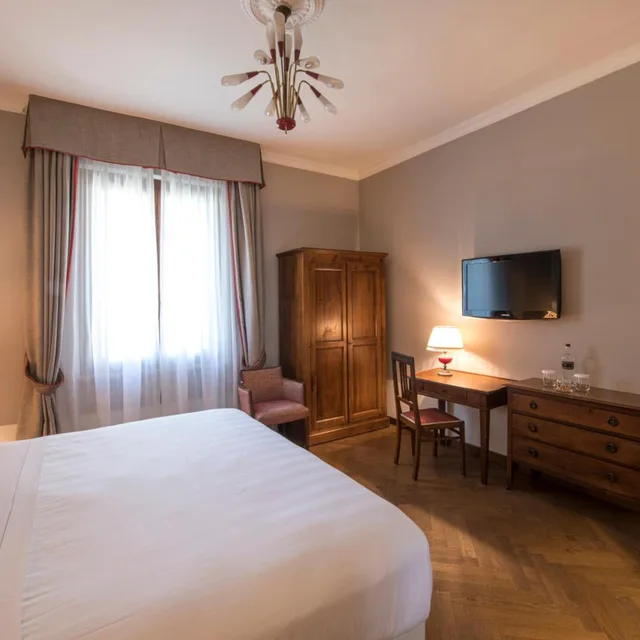 غرفة بسرير مزدوج أو سريرين منفصلين بإطلالة، La Posta Hotel & Thermal Spa 3/10