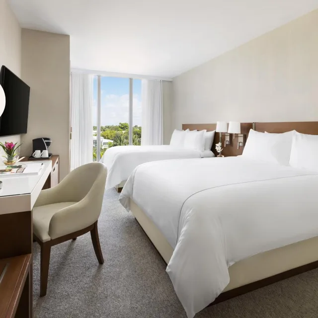 Deluxe, 2 Queen Beds, Partial Water View, Balcony, The Altair Hotel Bay Harbor Miami 3/6