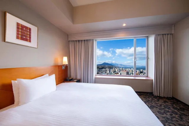 غرفة صغيرة مزدوجة ديلوكس، Hotel Nikko Oita Oasis Tower 1/1