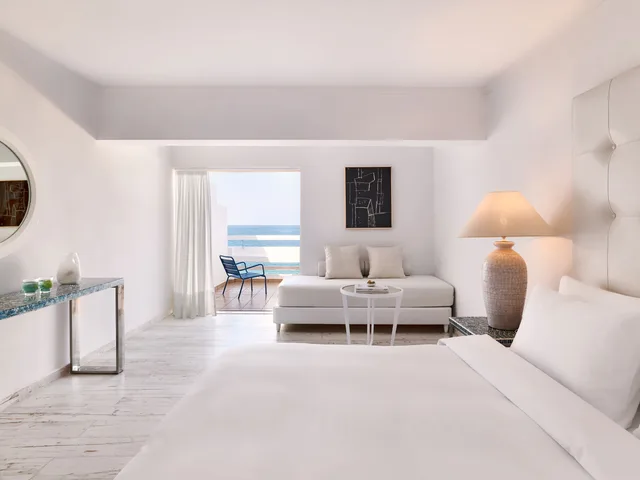 جناح بسرير كينج بإطلالة على البحر، Grecotel LUXME White 1/2