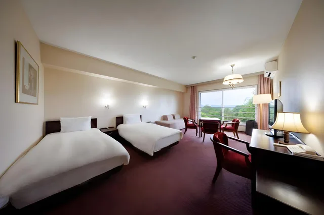 غرفة سوبيريور بسريرين منفصلين بإطلالة على الجبل مع أريكة، Tsumagoi Prince Hotel 1/2