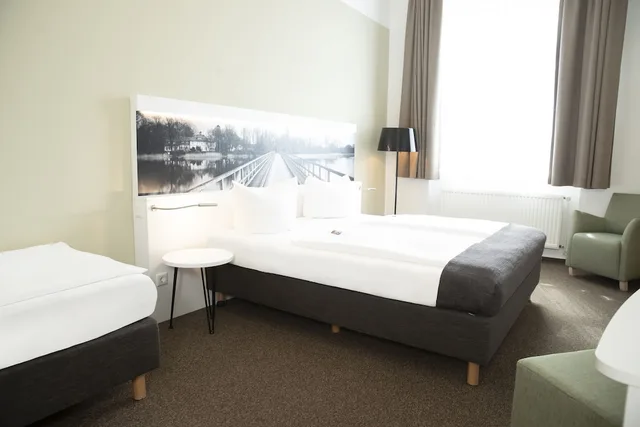غرفة عائلية بسرير كوين وسرير فردي، Hotel Am Schlosspark 2/7