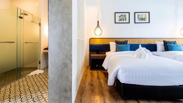 غرفة بسريرين منفصلين بإطلالة على المسبح، Chaanburi Boutique Resort 5/7