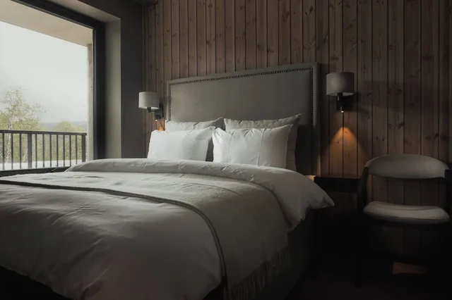 شقة داخلية بسرير مزدوج بشرفة، Highland Lodge Hotel 1/2
