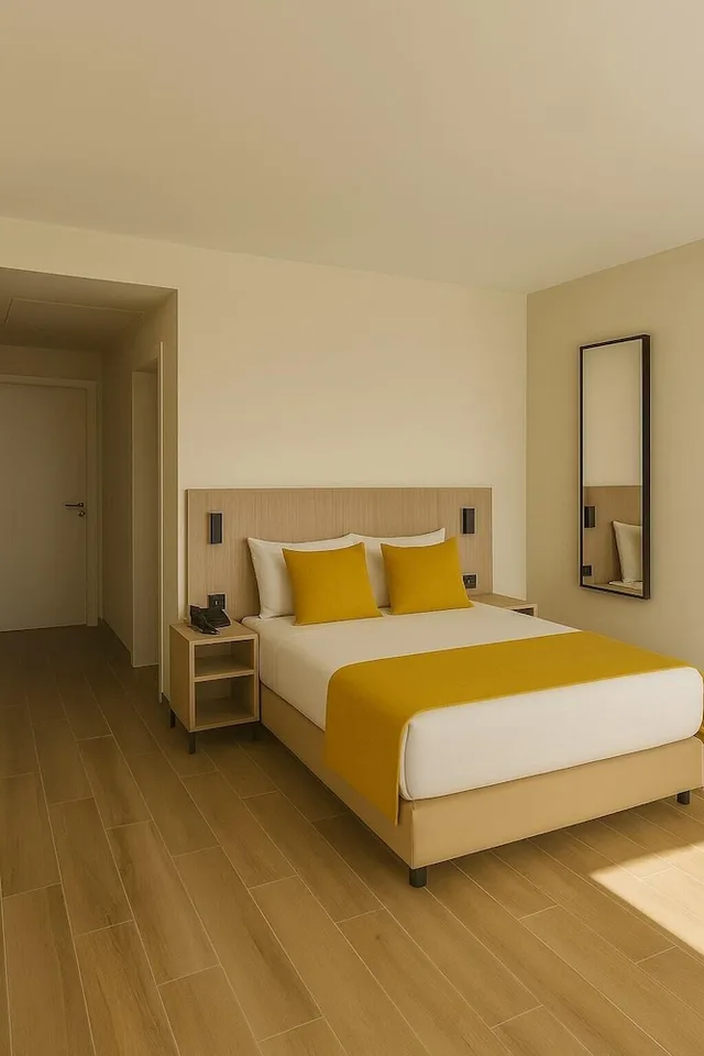 غرفة كلاسيكية بسرير كوين بإطلالة على المدينة، Hotel Infante Santo 1/3