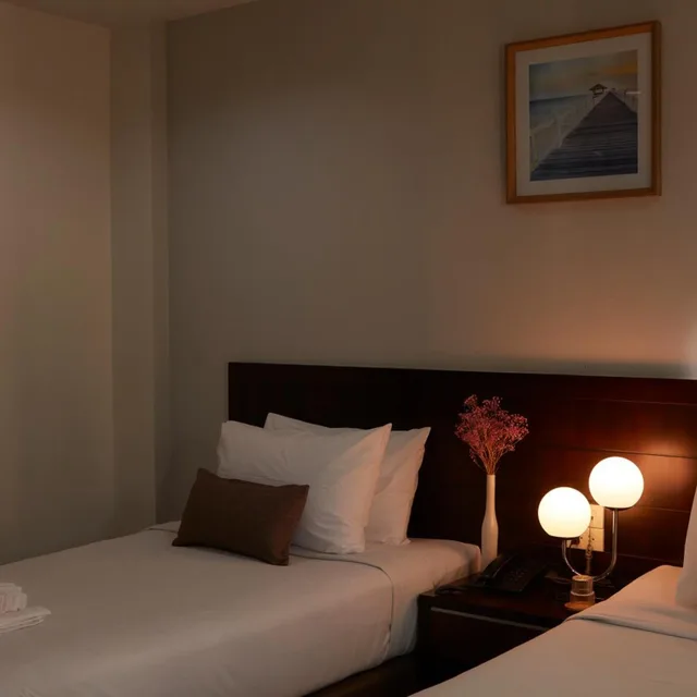 غرفة قياسية بسريرين منفصلين، Rhienchai Place 5/10
