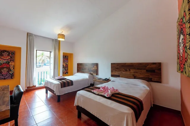 غرفة بسريرين مزدوجين، Santa Cruz Huatulco Hotel 6/10