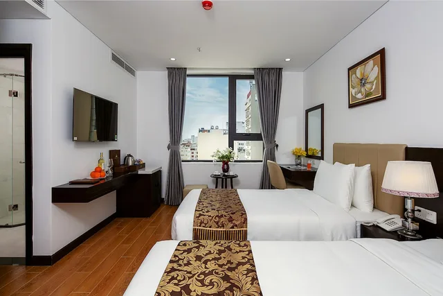 غرفة سوبيريور بسريرين منفصلين، Golden Line DaNang Hotel 1/5