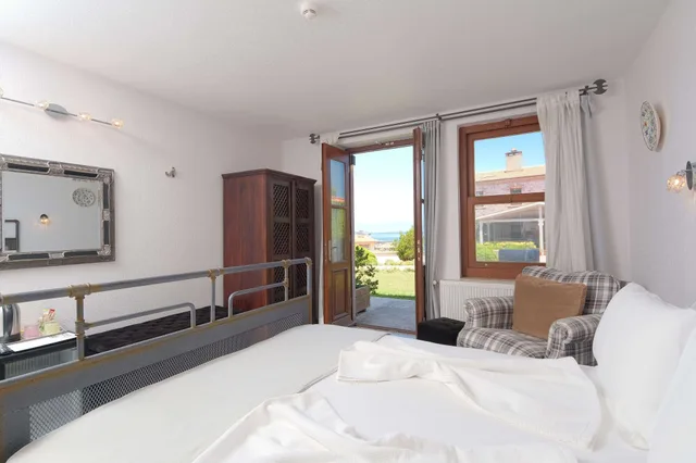 غرفة بسرير مزدوج بإطلالة على البحر بشرفة، Cunda Labris Hotel 3/10