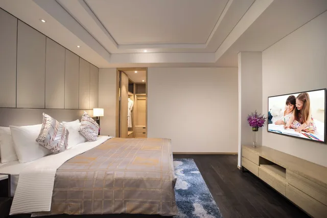 غرفة ديلوكس بسرير كينج بغرفة نوم واحدة، Somerset Harmony City Wuxi 2/7