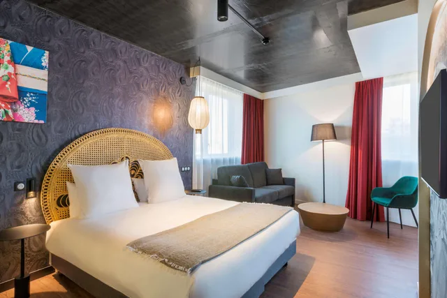 غرفة عائلية بسرير كوين، Aiden by Best Western Lorient Centre 1/2