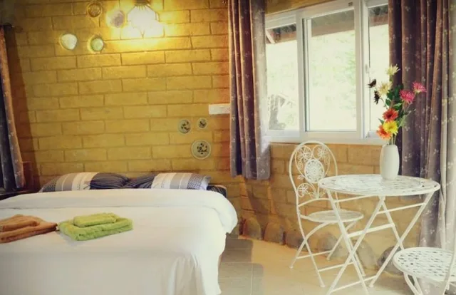 غرفة سوبيريور بسرير كوين بإطلالة على النهر بشرفة، Baandin Chiewlarn Resort 4/6