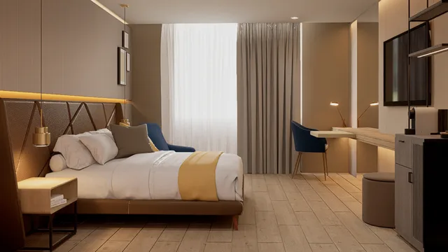 غرفة قياسية بسرير كينج، Real Inn Guadalajara Expo 1/10