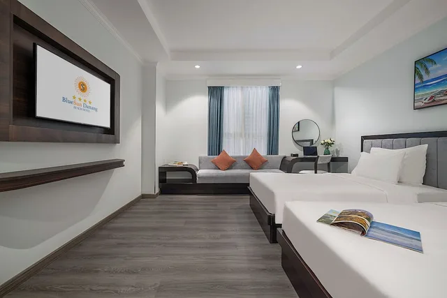 غرفة ديلوكس بسرير كينج، BlueSun Danang Beach Hotel 9/10