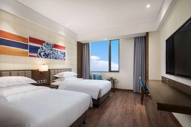 غرفة سوبيريور بسريرين منفصلين للمدخنين، Ramada By Wyndham Baoji Jintai 1/1
