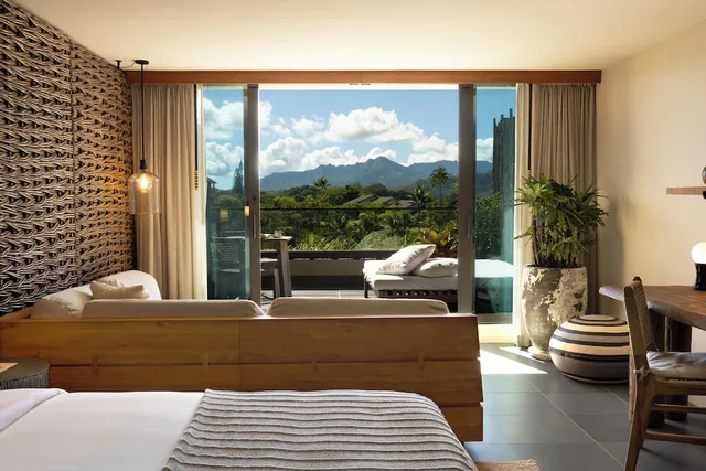 جناح بسرير كينج بإطلالة على البحر بغرفة نوم واحدة، 1 Hotel Hanalei Bay 1/1