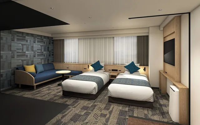 Renovated, Standard, Triple, Twin Beds, Sofa، Hotel Mystays Nagoya Sakae 1/7