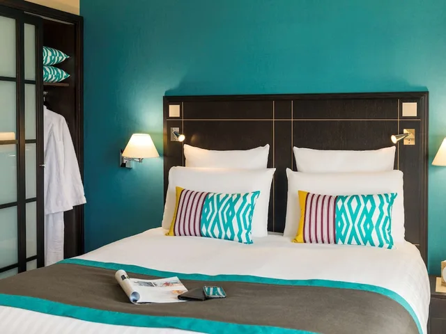 غرفة بريفيليج بسرير مزدوج بإطلالة على البحر، Mercure La Baule Majestic 4/9