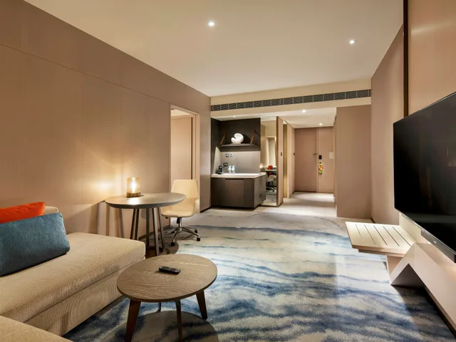 جناح بريميوم بسرير كينج، Hilton Taipei Sinban 3/5