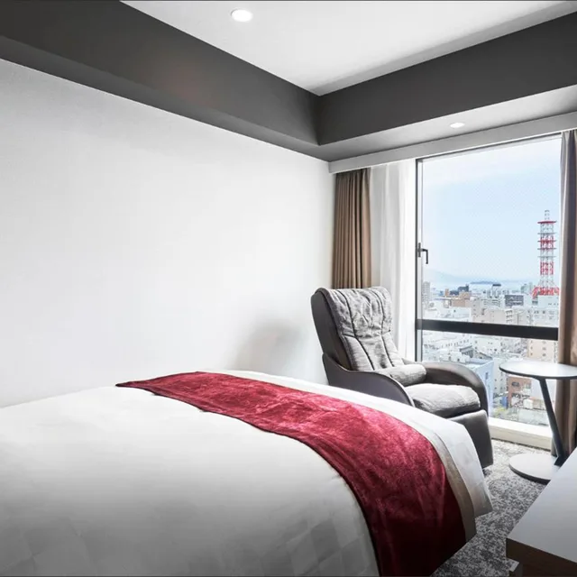 Superior, Double Bed, Side Sea View، Daiwa Roynet Hotel Kagoshima Tenmonkan PREMIER - former Daiwa Roynet Hotel Kagoshima Tenmonkan 1/10