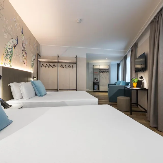 غرفة سوبيريور بسريرين كوين، iH Hotels Milano Centrale 6/10