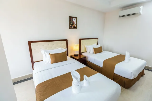 غرفة سوبيريور بسريرين منفصلين بإطلالة على المدينة بغرفة نوم واحدة، Mekong View Apartment & Hotel II 1/3