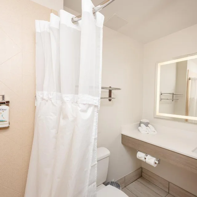 جناح بسرير كينج بغرفة نوم واحدة مع أريكة، Holiday Inn Express Charleston Ashley Phosphate 8/10