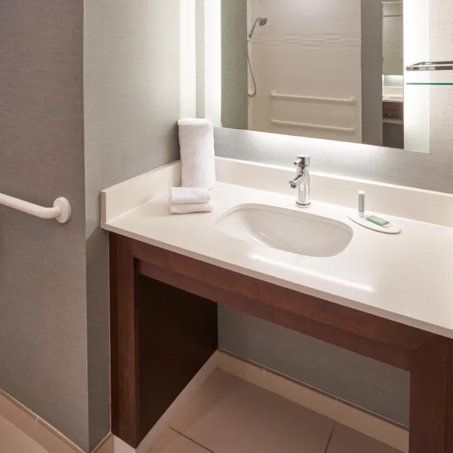 استوديو بسرير كينج مع أريكة بحوض استحمام لذوي الإعاقة، Residence Inn Philadelphia Airport 2/5