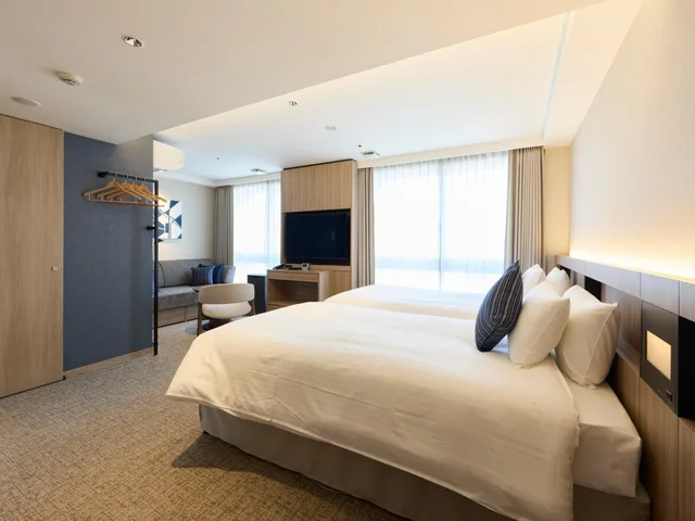 غرفة ديلوكس بسريرين منفصلين، Shizutetsu Hotel Prezio Hakata-Ekimae 2/7