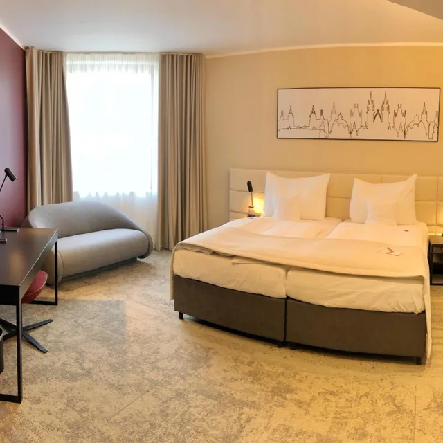 غرفة بسرير مزدوج مع سرير إضافي، Clarion Congress Hotel Prague 1/4