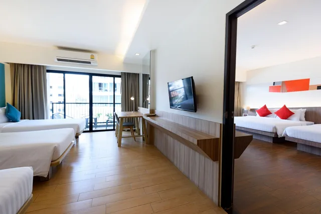 غرفة متصلة ديلوكس عائلية بغرفتين، Hotel J Inspired Pattaya 6/9