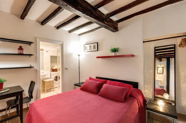 شقة بسرير مزدوج وسرير فردي بإطلالة على المدينة بغرفة نوم واحدة لذوي الإعاقة، Nice Studio in Trastevere 5/10
