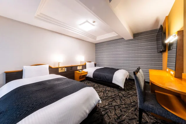 غرفة بسريرين منفصلين لذوي الإعاقة، Apa Hotel Kyotoeki Horikawadori 1/2
